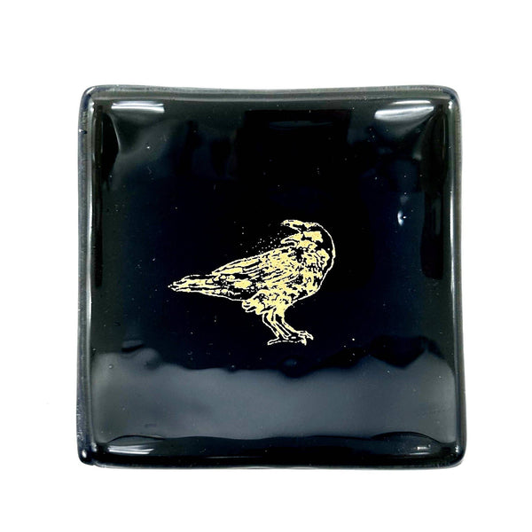Raven Handmade 2.75" Fused Glass Small Dish