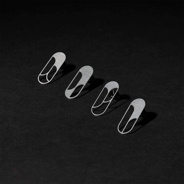 Rose Studs: Stainless Steel