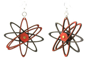 3D Atom Earrings