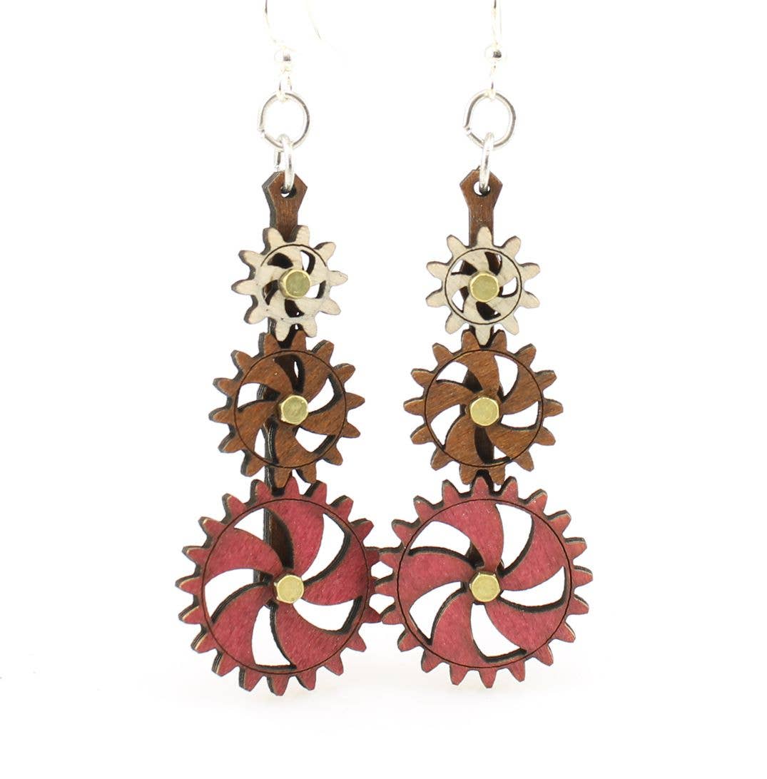 Kinetic Gear Earrings