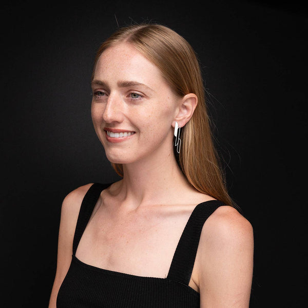 Ascend earrings - Stream: Stainless Steel