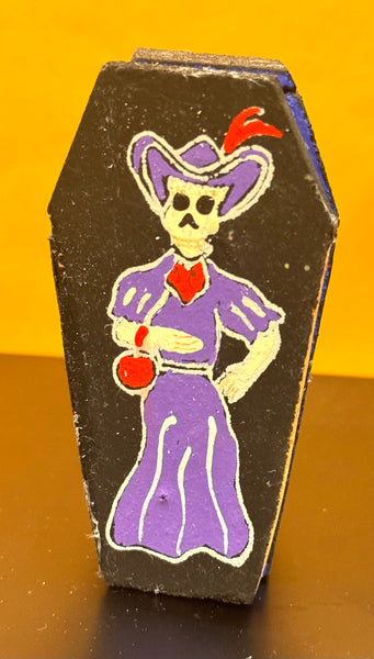 Day of the Dead Coffin Box with Figure