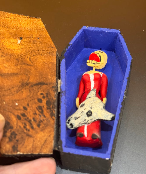 Day of the Dead Coffin Box with Figure
