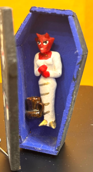 Day Of The Dead Coffin with figure