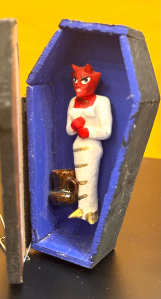 Day Of The Dead Coffin with figure