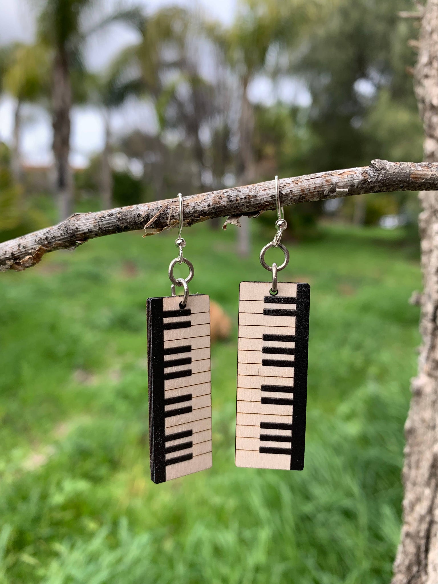 Piano Key Earrings: