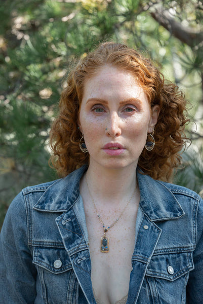 Kyanite Cobble Stone Necklace