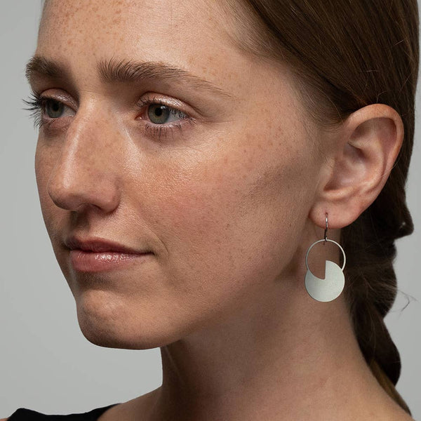 Eclipse Drop Earrings: 14K Gold