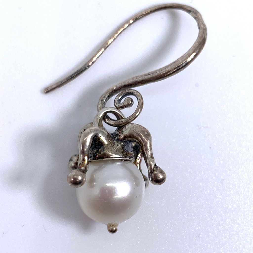 Large AAA South Sea Pearl 18kt White Gold Past Present Future Floating Necklace