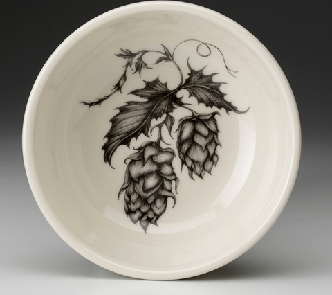 Small Bowl: White Pine Cone - Laura Zindel Design